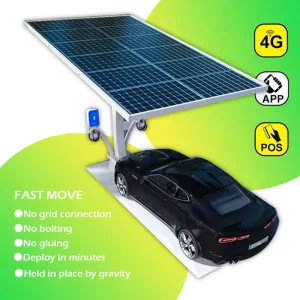 Personal Home Solar Carport Charging Station Solar Mounting System with EV Charging Capability for Electric Cars