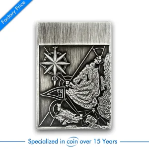 Custom Antique Nickle Plating Metal 3D Challenge Souvenir Memory Coin for Promotional Gift