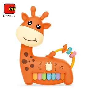 High Quality Music Baby Toys Piano Keyboard Light up Buttons Educational Giraffe Musical Piano Toy