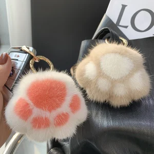 Rabbit Plush Keychain Charm