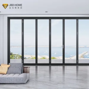 Buy Courtyard Slim Aluminium Profile Screen Glass Doors Lowes Glass Folding Sliding Aluminium Accordion Single Folding Doors