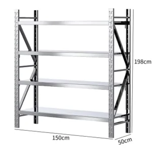 150Kg/Layer Adjustable Stainless Steel Warehouse Shelves for Garage Storage