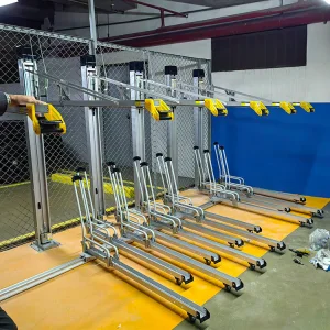 Secure Bike Share Rental Automated Parking Storage System Electric Bicycle Shop Storage