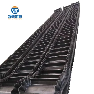 Cleated Incline Conveyor Belt for Bulk Material Handling