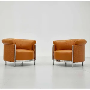 Custom Vintage Leather Accent Chair
