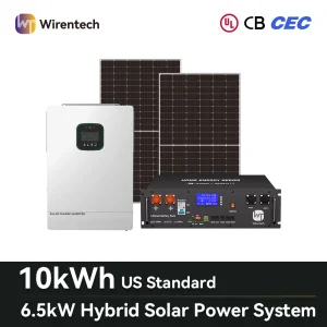 6.5 kW Monocrystalline Solar Panel Kit With Inverter Battery And PV Mounting System For Residential Energy Use