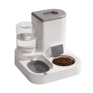 2.2L Large Capacity Dry Wet Separation Automatic Smart Pet Feeder &amp; Water Dispenser with Dog Cat Bowl