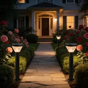 Solar LED Garden Light for Outdoor Decor Waterproof Lawn Bollard and Wall Lights Solar Powered with Wholesale Competitive Price