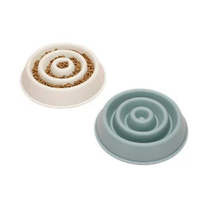 Custom Design 100% Food Grade Pure Silicone Round Slow Feeder Bowl for Dogs Cats
