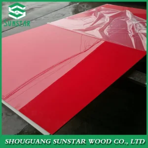 1220*2440mm High Gloss UV MDF Board with Melamine Paper Faced/ UV MDF for Furniture