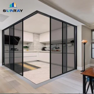 Modern Aluminum Sliding Door Thermal Break Frame Energy Saving Design and Smooth Operation System Sliding Door