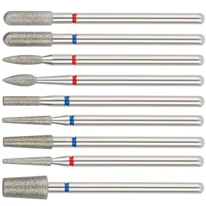 High End Diamond Nail Drill Bits Cuticle Clean Nail Drill Bits 3/32" Diamond Burs For Manicure Pedicure Cuticle Remover Tools