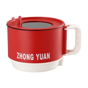 Electric Cooker Multifunctional Hot Pot Non-Stick Frying Pan for Dorm Office Travel Cooking