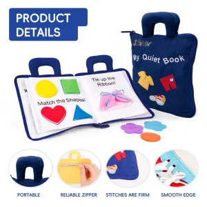 Durable Quiet Cloth Books Sensory Skills Education