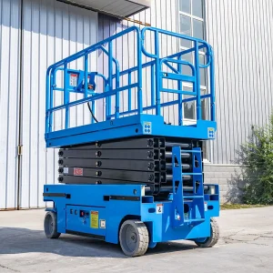 Non-Slip Tires 10m Mobile Scissor Lift Heavy-Duty Hydraulic Elevating Platform for Elevated Work Sites
