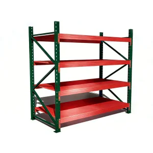 Warehouse Diamond Hole Customizable Pallet Shelves Multi Layer Movable Crossbeam Metal Tray Rack