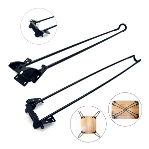 Custom Folding Detachable Metal Hairpin Table Leg Stamped Bracket For Furniture Manufacturer DIY Hardware Part