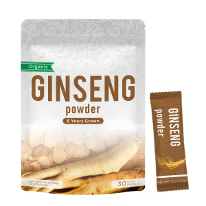 Vitahealthy OEM/ODM Organic Ginseng Powder with 100 % Original Ginseng Extract Raw Ingredients Herbal Supplement for Women