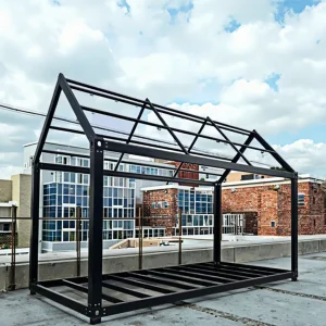 6x3x2.8 Meter 20ft Flat Pack Quick Assembly House Container Galvanized Steel Prefab House Container Frame Home