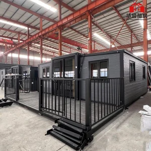 20FT New Luxury Modern Prefab Foldable Modular Mobile Living Portable Movable Turnkey Tiny Prefabricated Shipping Expandable Container Home Mobile Folding House