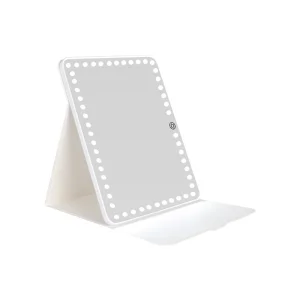 Three-Color Light Portable Ultra-Thin Compact LED Makeup Mirror