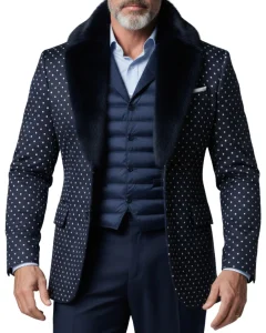 Mens Polka Dot Blazer