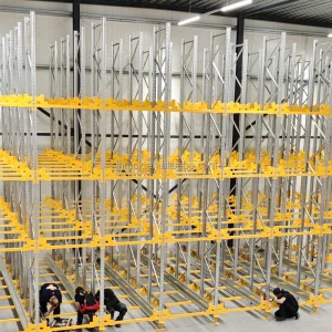 Heavy Duty Four-way Intelligent Shuttle Pallet Rack Storage System Multi-tier  Automated Four-way Shuttle Warehouse Racking
