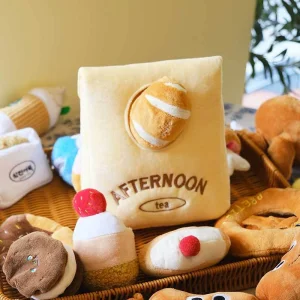Plush Dog's Interactive Digging Fun Toys with Fruit &amp; Vegetable Pattern Hide Food Smelling Toy-Lovely Design