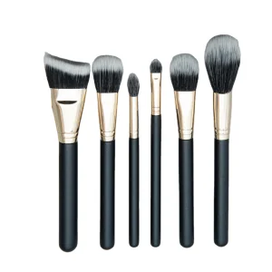 6-Piece Makeup Brush Set Dual Fiber