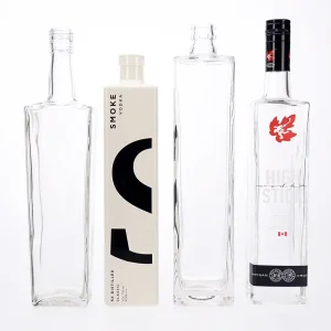 Mini Square Wine Spirit Liquor Whisky Glass Bottle