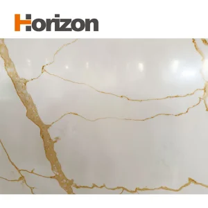 Stunning Gold Veined Imitation Quartz Stone for Home Decor