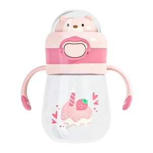 Hot Baby Drinking Training Sippy Water Bottle Products BPA Free Plastic PP Silicone babies Water Bottle Wtih Straw