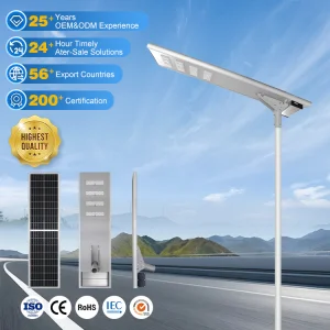 NanDe 80W Solar All In One Led Street Light