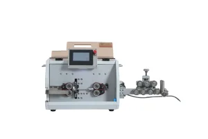 Automatic 8mm Diameter Multi Core Cable Cutting Stripping Peeling Machine