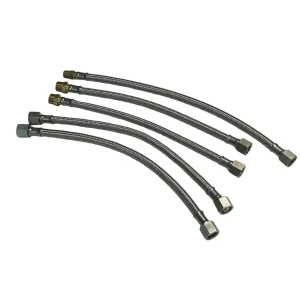 Wear Resistant and Durable Motorcycle Hydraulic Brake Hose Stainless Steel Braided Hose High-Pressure Oil Pipe Brake Line Customizable Length