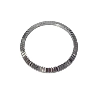 For 36mm Rolex Datejust Watch Bezel Silver Steel
