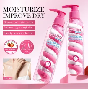 Online Sale 200ml Cotton Candy Body Milk Moisturizing Aroma Niacinamide Avocado Body Lotion with Fragrance Whitening Face Body Cream Lotion