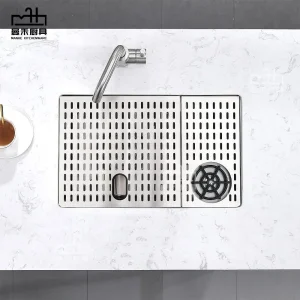 Bar Sink with Glass Rinser