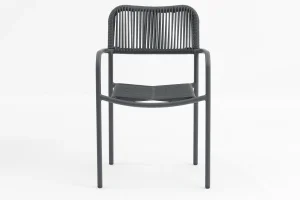 Wholesale Outdoor dining stackable aluminum rattan bistro wicker chair AD562012-1