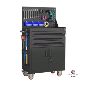 Top Rated Heavy Duty Steel Tool Cabinet, Rolling Metal Mobile Trolley with High Loading Capacity for Factory