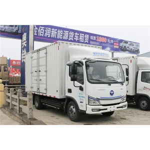 Hot Selling Foton 4X2 LHD 4-5t Electric Van Truck for Urban Logistics Distribution