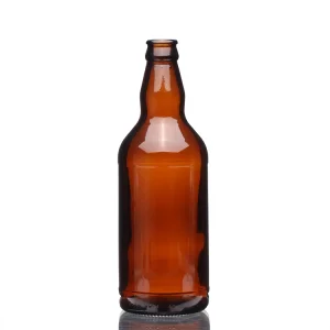 China 500ml Short Amber Glass