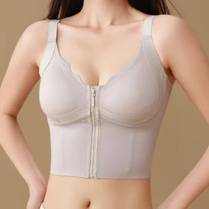 Wholesale Push-Up Wire-Free Front Zipper Bra