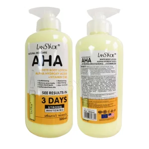 Wholesale 500ml AHA Strong Whitening Body Lotion with VC &amp; Shea Butter - Lightening Hydrating Body Milk for Bright Smooth Skin