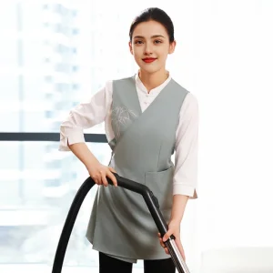 Precio de fábrica alta calidad nuevo diseño uniforme de limpieza laboral
