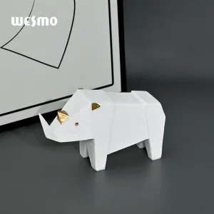 Minimalist luxury desk animal statue