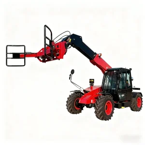 Chinese Brand 3.5t Telescopic Forklift: Cummins Power &amp; Bale Clamp for Agricultural Material Handling. for Sale