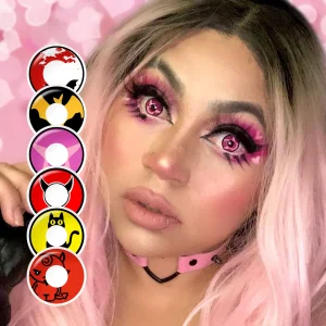 Free Shipping PSEYECHE Hot Selling sharingan Contact Lenses
