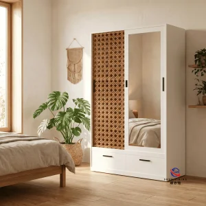 Modern Metal Locker Wardrobe Closet Adjustable Height Sliding Doors Freestanding Apartment Versatile Furniture for Home Bedroom