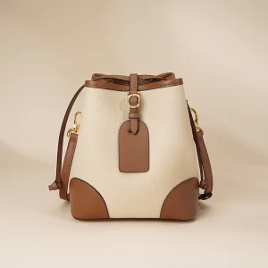 Nueva bolsa de cuero tipo cubo